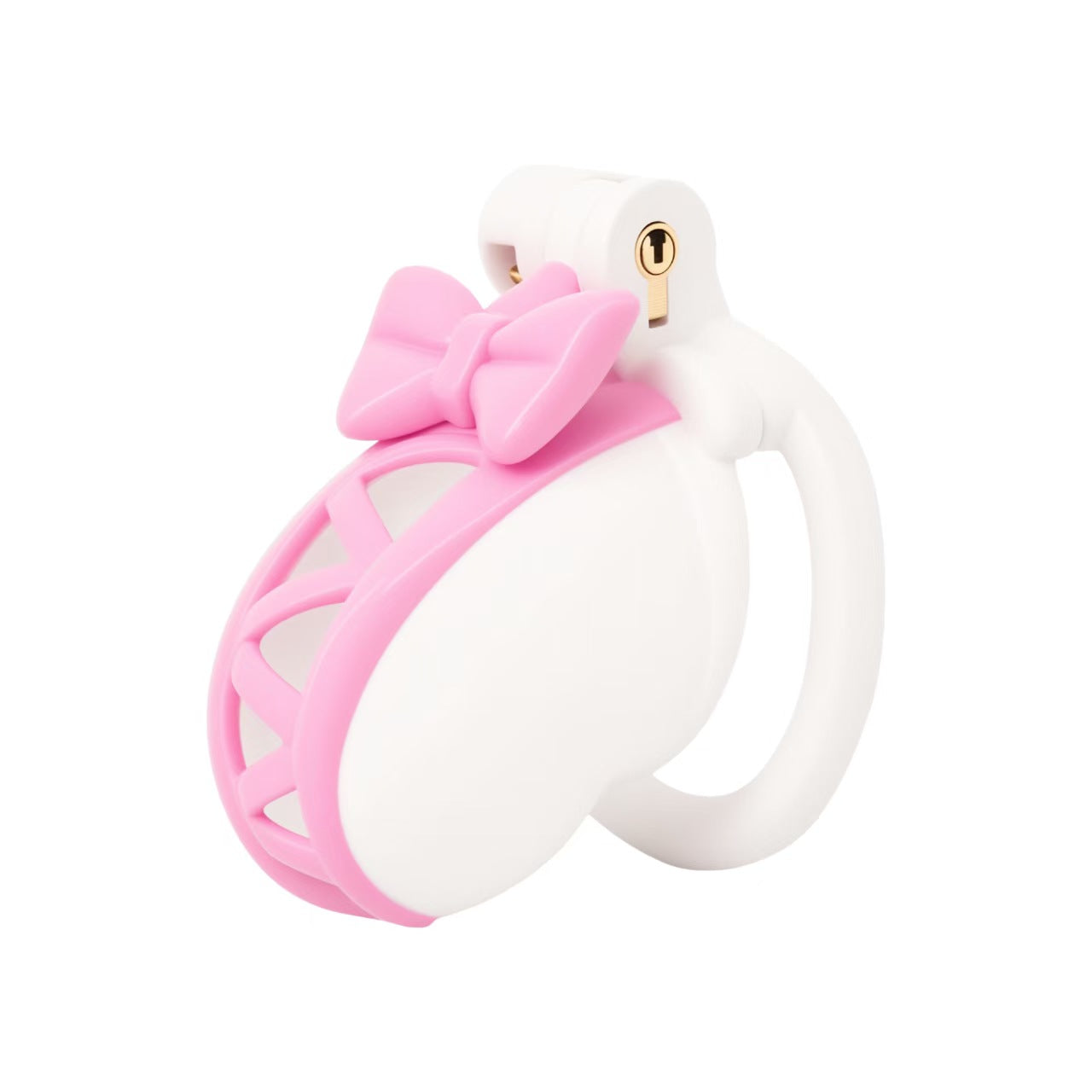 Double Color Butterfly Knot Chastity Cage Chastitycage.cc
