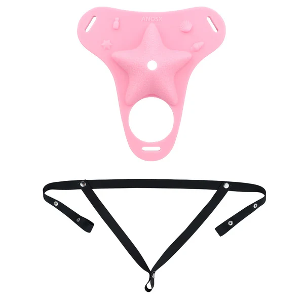 Fantasy Pink Conch Chastity Cage with Belt Chastitycage.cc