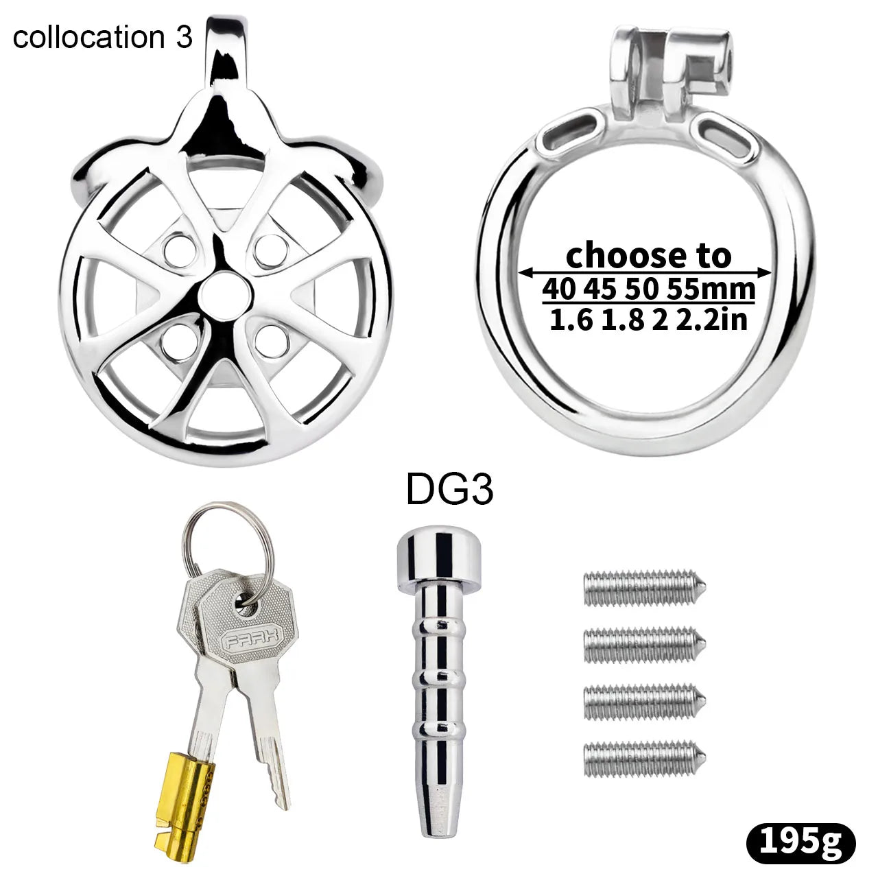Flat Cock Cage With Spikes Removable Chastitycage.cc