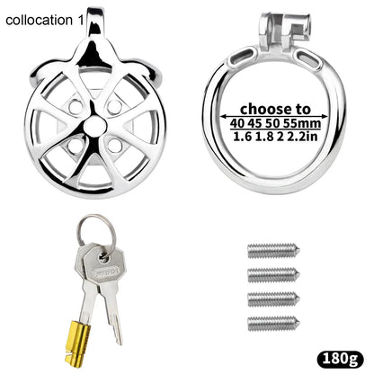 Flat Cock Cage With Spikes Removable Chastitycage.cc