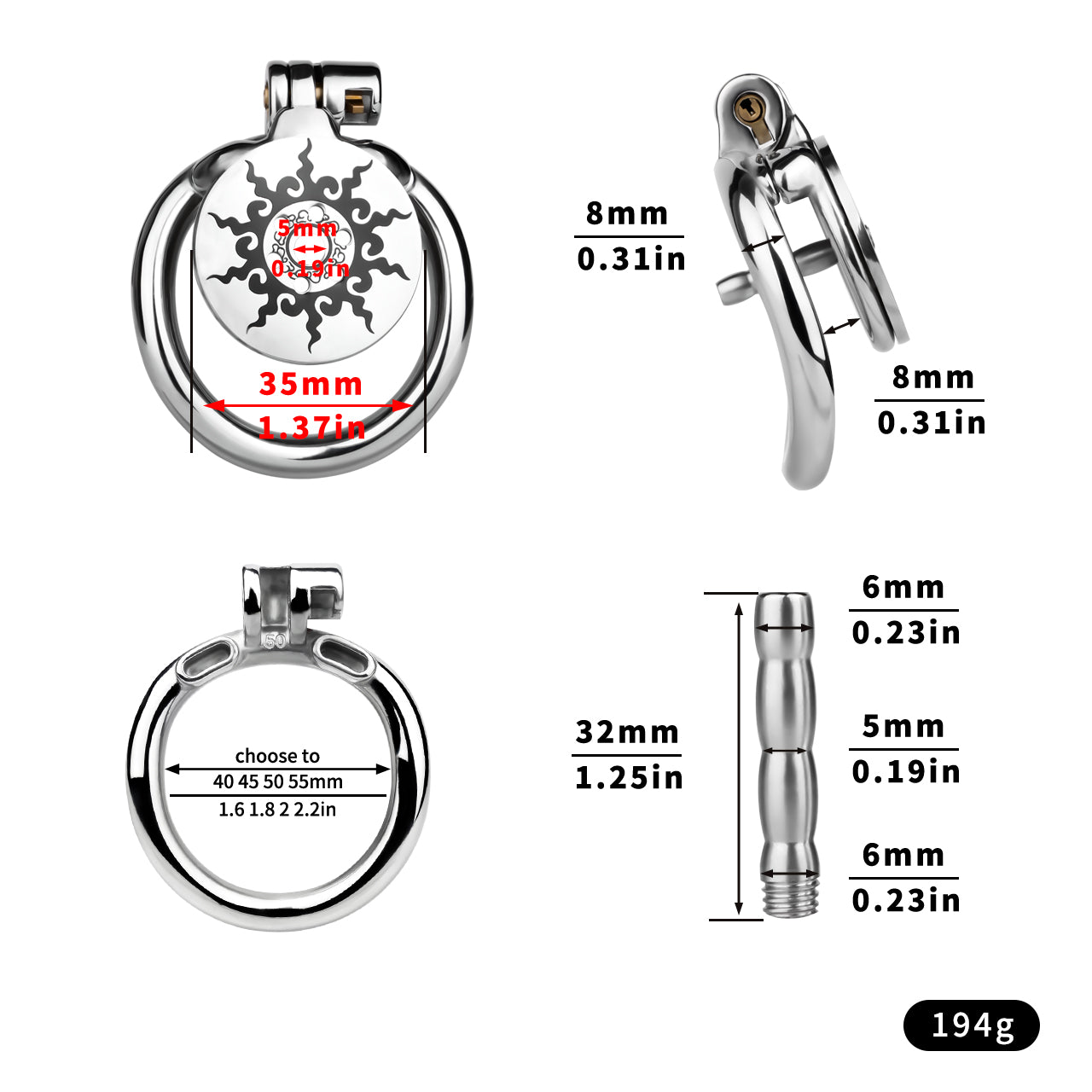 Flat Lotus Chastity Cage Chastitycage.cc