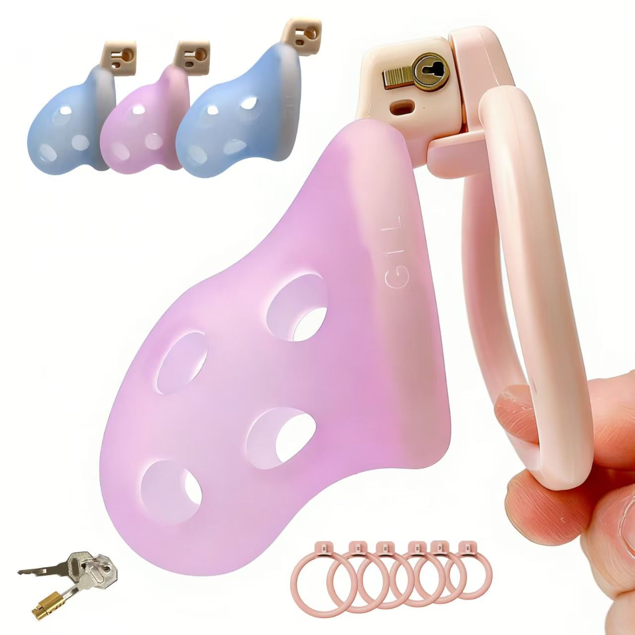 Fresh Soft Rubber Chastity Cage Chastitycage.cc