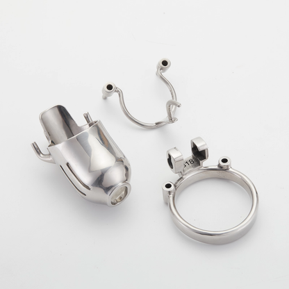 Full Steel Custom Chastity Cage With PA T13 Chastitycage.cc