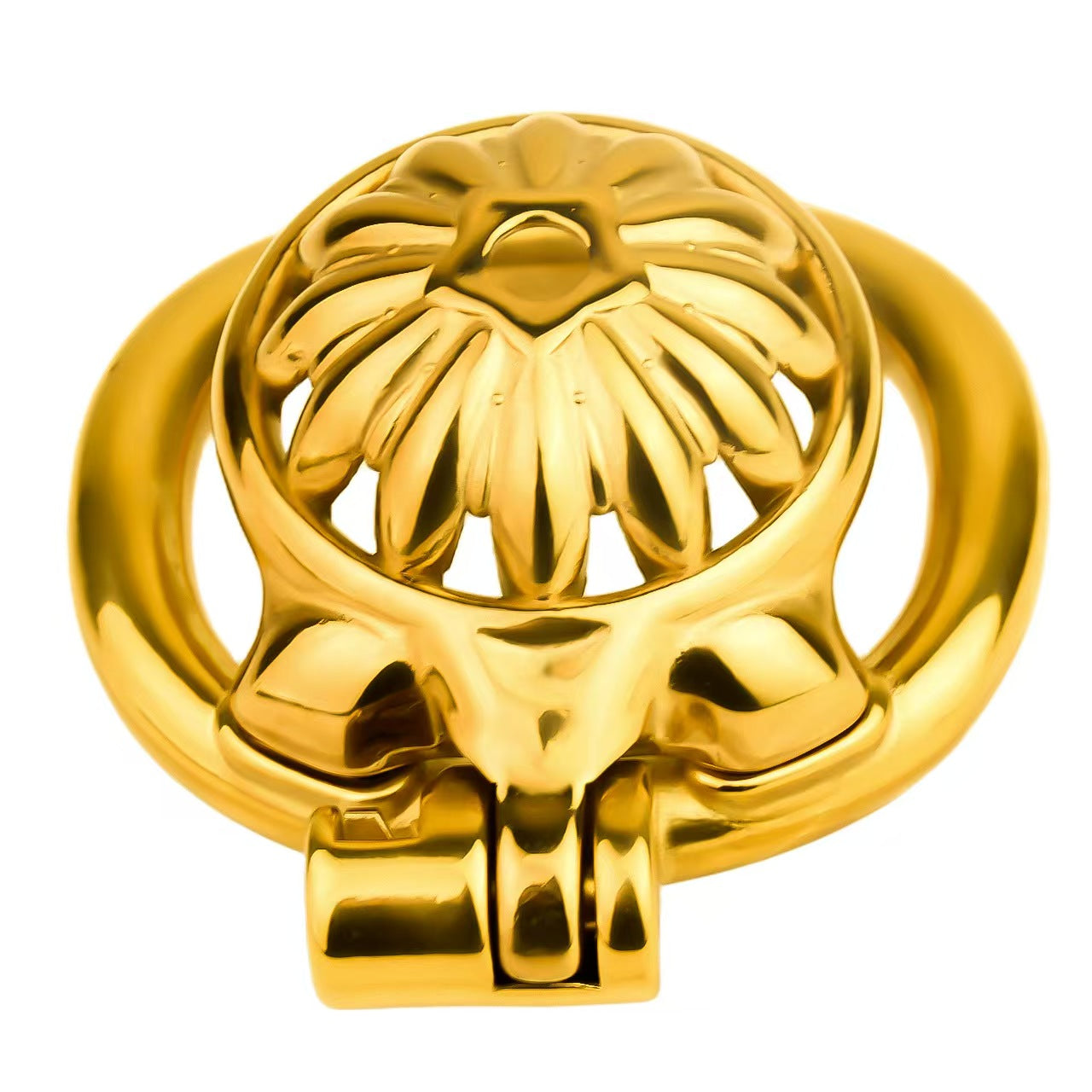 Golden Sunflower Chastity Cage Chastitycage.cc