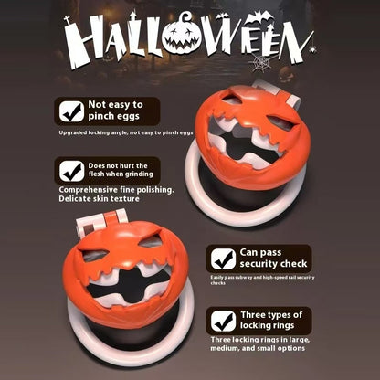 Halloween Pumpkin Chastity Cage Chastitycage.cc