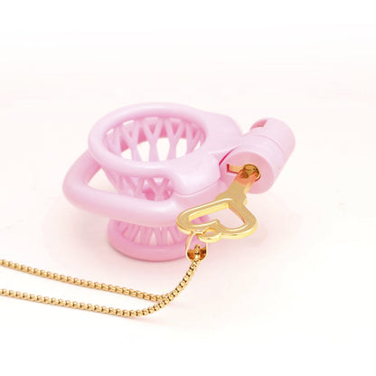 Heart Shaped Chastity Key Necklace Chastitycage.cc