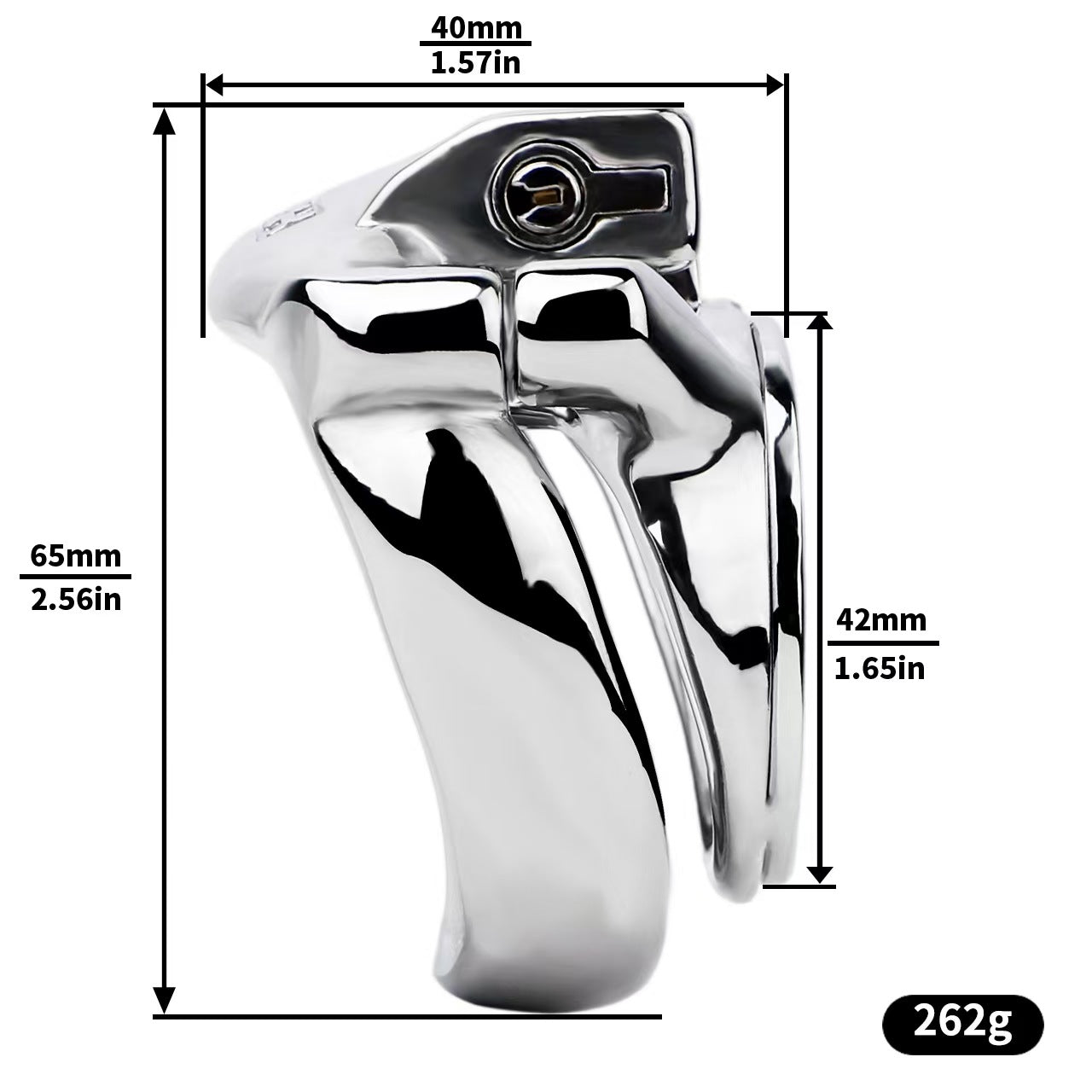 Heavy Duty Flat Chastity Cage Chastitycage.cc