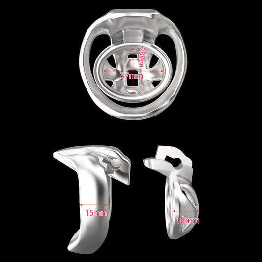 HT-v4 Nub Stainless Steel Chastity's Ring Chastitycage.cc