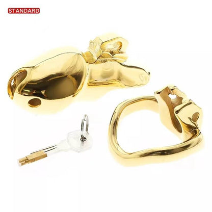 Gold HTV3 Chastity Cage Chastitycage.cc