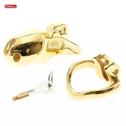 Gold HTV3 Chastity Cage Chastitycage.cc