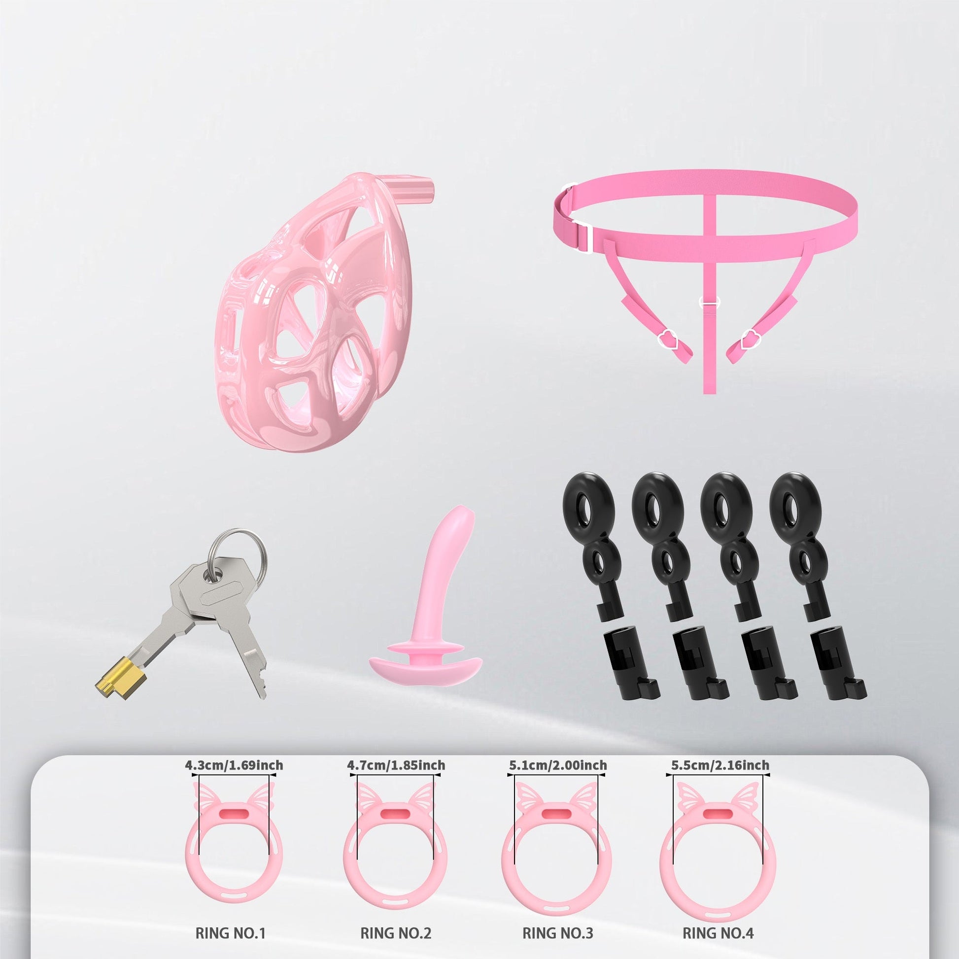 Invisible Cobra Chastity Cage With Silicone Ring Chastitycage.cc