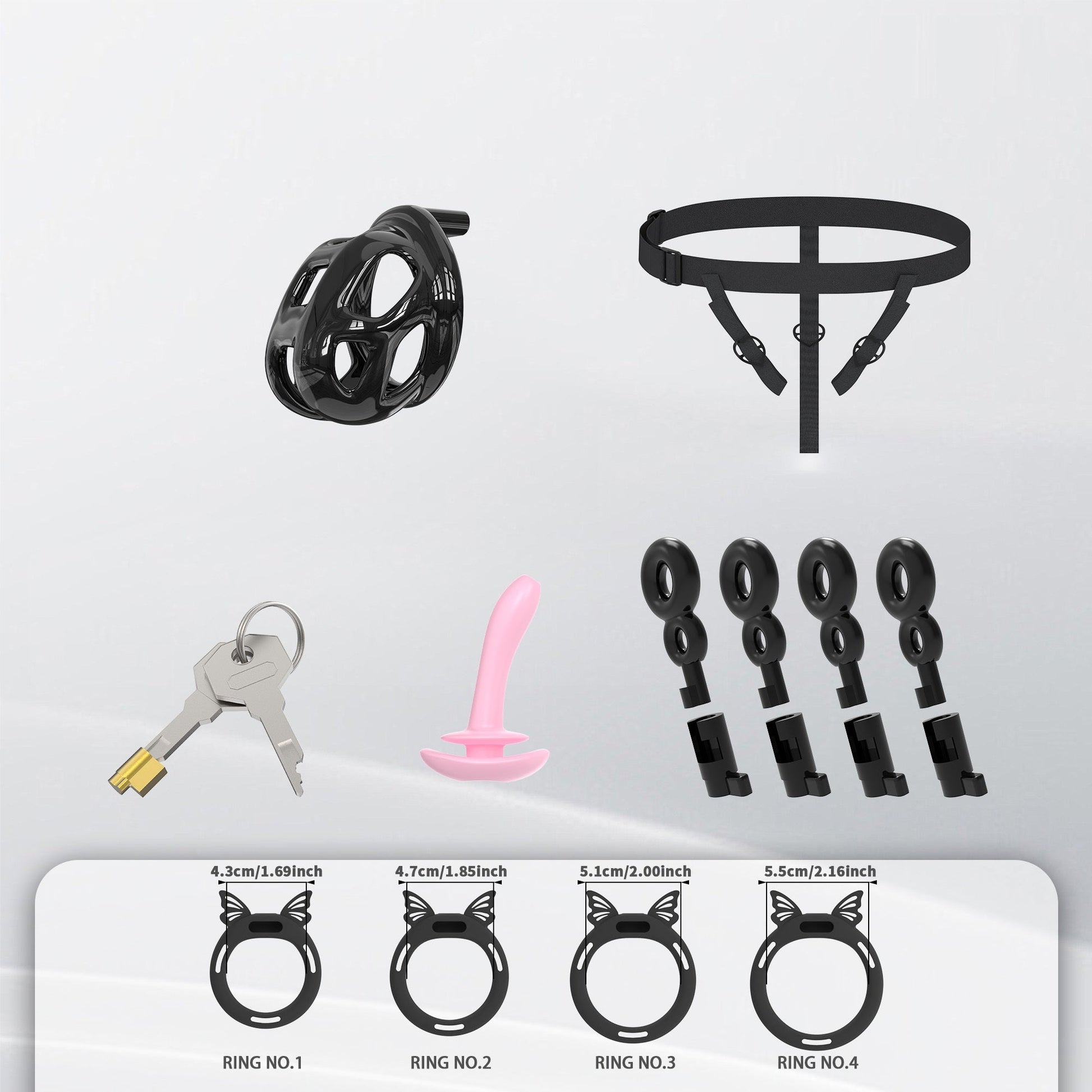 Invisible Cobra Chastity Cage With Silicone Ring Chastitycage.cc