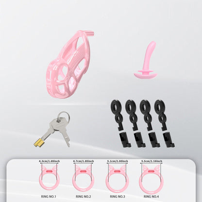 Invisible Cobra Chastity Cage With Silicone Ring Chastitycage.cc