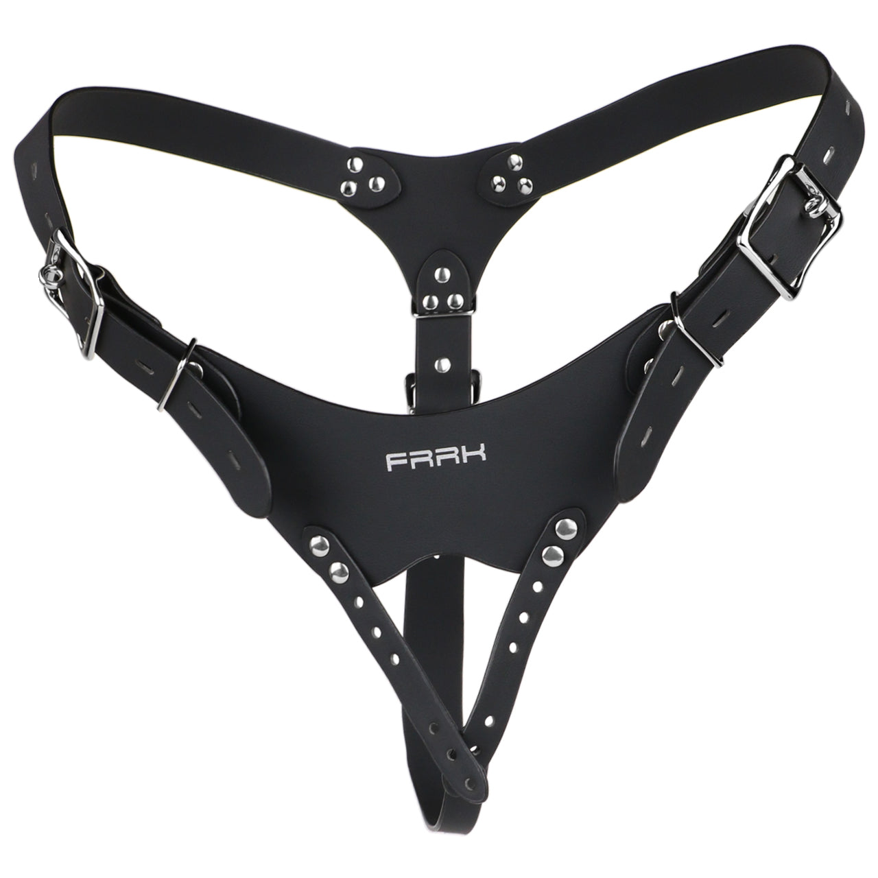 Leather Chastity Auxiliary Strap Chastitycage.cc