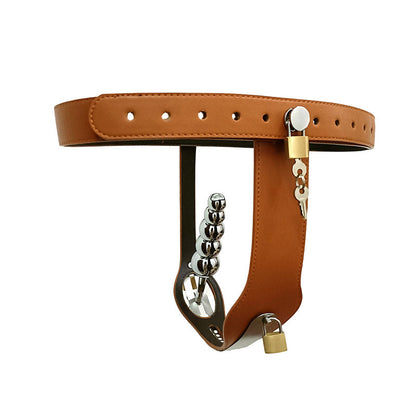 Leather Lockable Chastity Belt for Female Chastitycage.cc