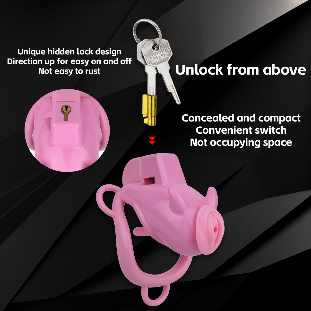 Little Devil Chastity Lock Chastitycage.cc