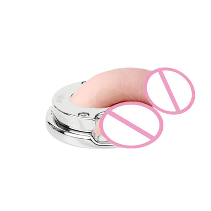 Lockable Stainless Steel Ring Chastitycage.cc