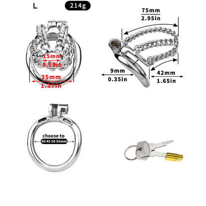 Locktober Chainmail Steel Chastity Lock Chastitycage.cc
