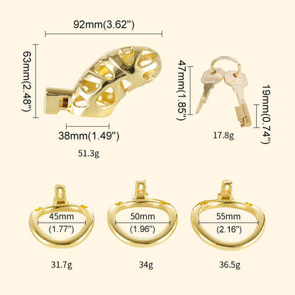 Aluminum Alloy Luxury Chastity Cage