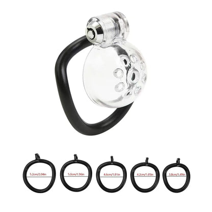 Male Chastity Cage With Clear Cage Chastitycage.cc