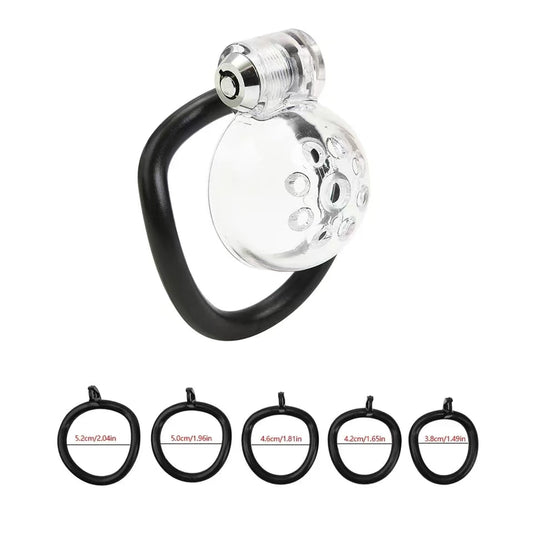 Male Chastity Cage With Clear Cage Chastitycage.cc