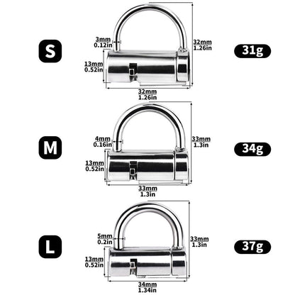 Metal Pa Lock Chastitycage.cc