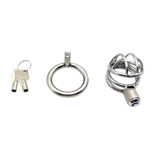 Metal Press Type Small Cock Cage Chastitycage.cc