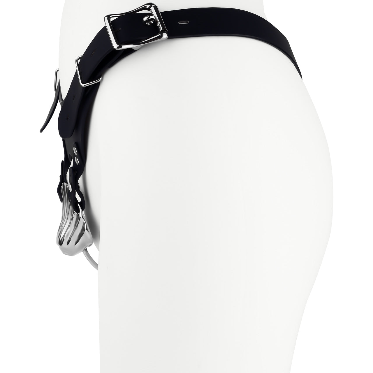 Metal Shell Shaped Chastity Belt Invisible Chastitycage.cc