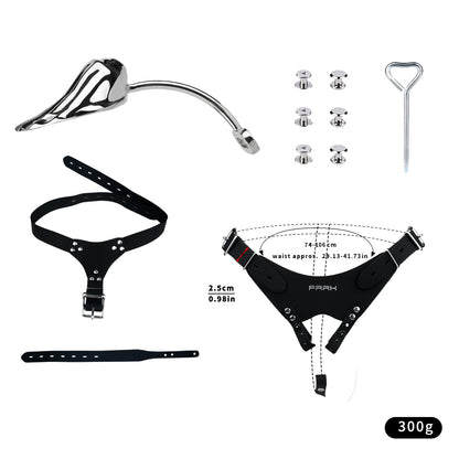 Metal Shell Shaped Chastity Belt Invisible Chastitycage.cc