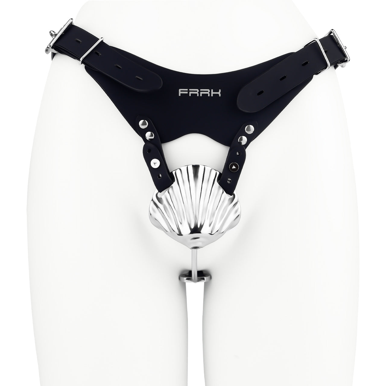 Metal Shell Shaped Chastity Belt Invisible Chastitycage.cc