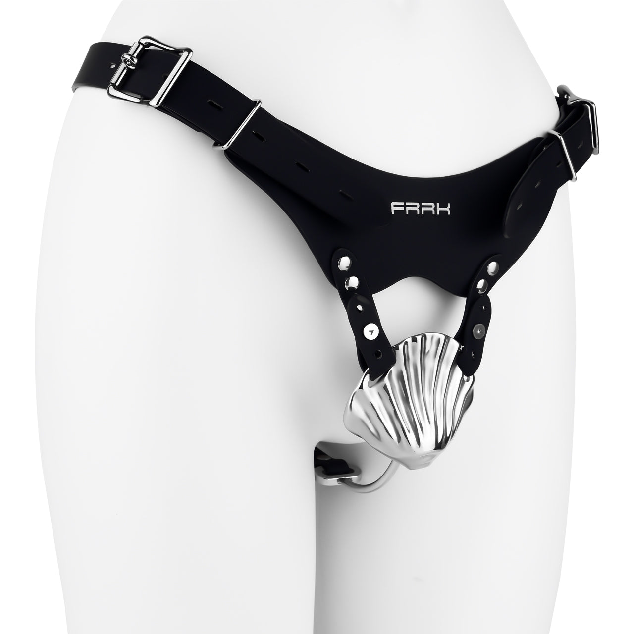 Metal Shell Shaped Chastity Belt Invisible Chastitycage.cc