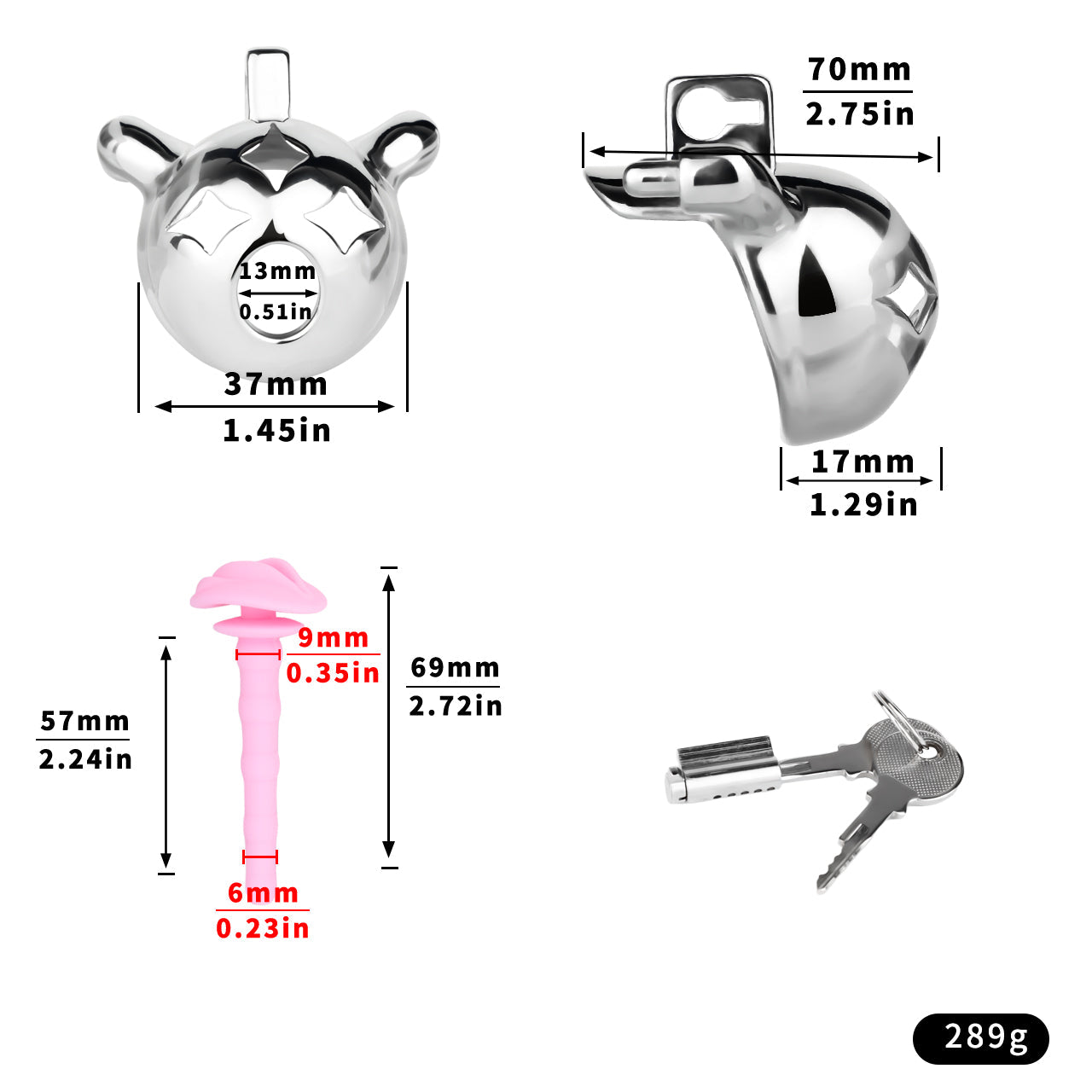 Meteor Chastity Lock Chastitycage.cc