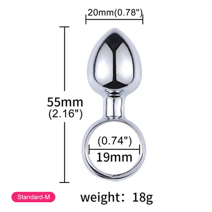 Steel Mini Butt Plug Chastitycage.cc
