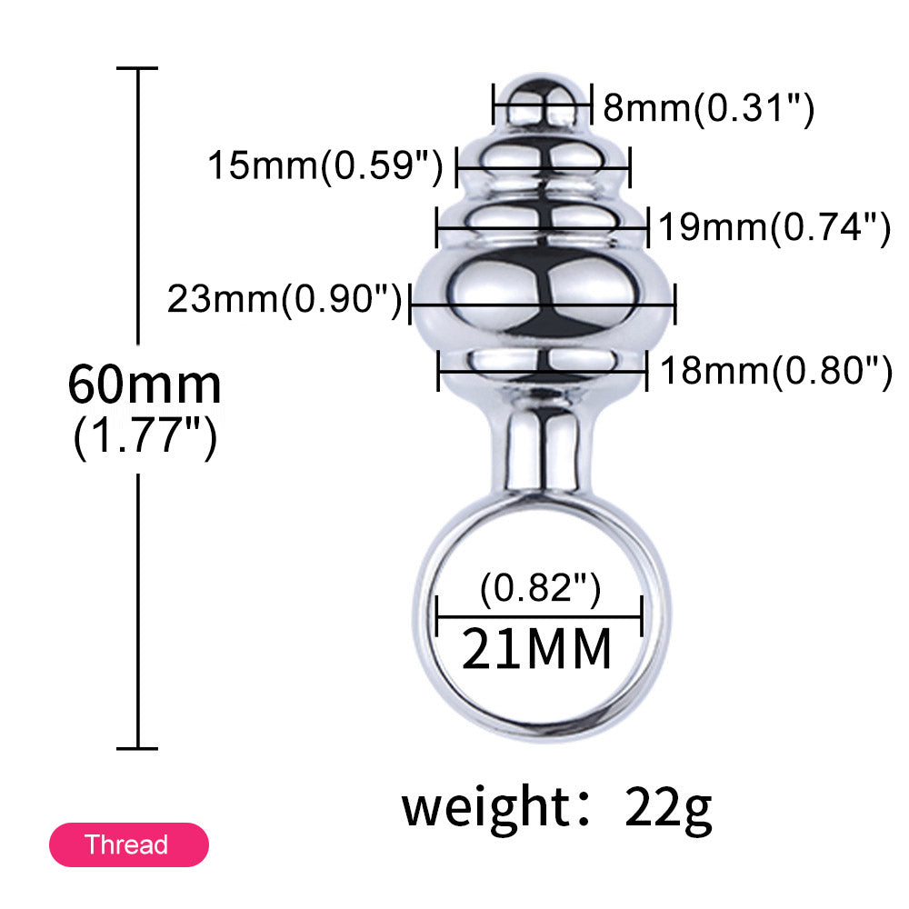 Steel Mini Butt Plug Chastitycage.cc