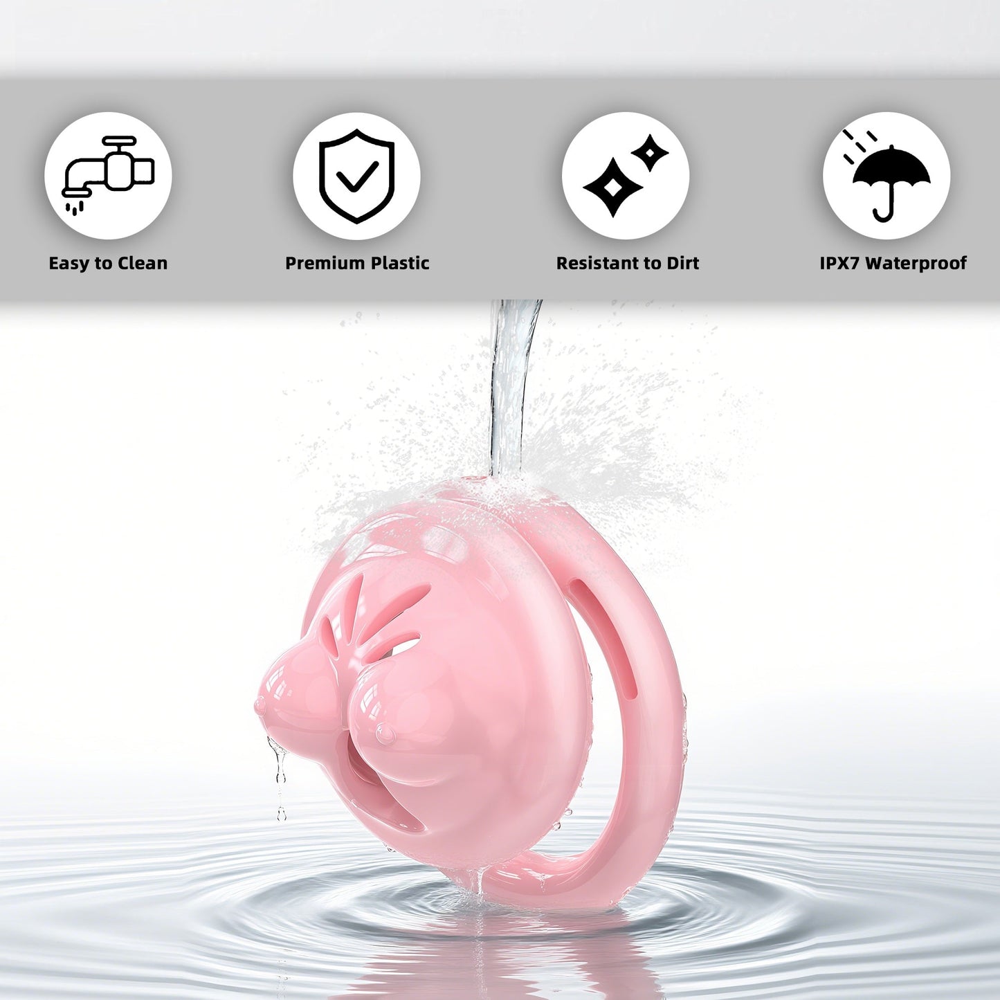 Mini Soft Silicone Chest Cock Cage Chastitycage.cc