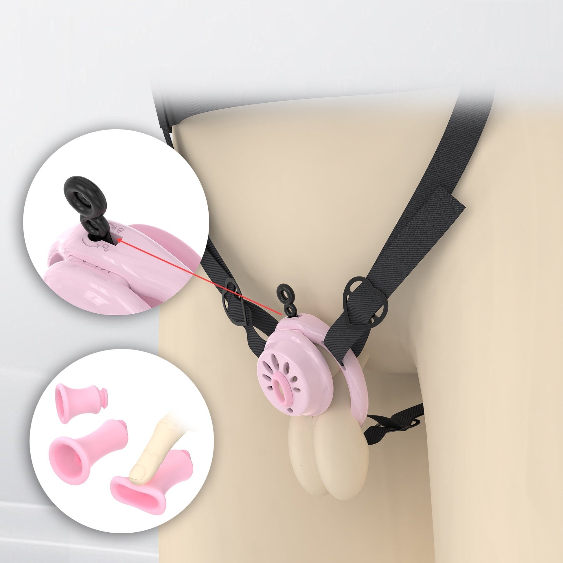 Mini Urine Nouth Flat Cock Cage Chastitycage.cc