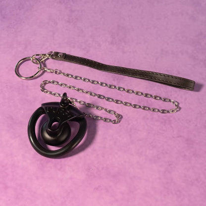 Negative Chastity Cage With Traction Chain Chastitycage.cc