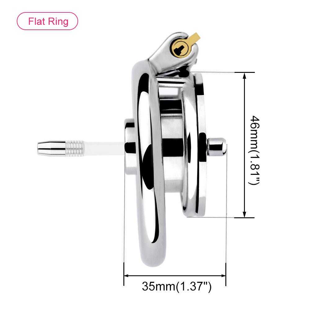 Negative Chastity Device & Detachable Dildo and  Urethral Chastitycage.cc
