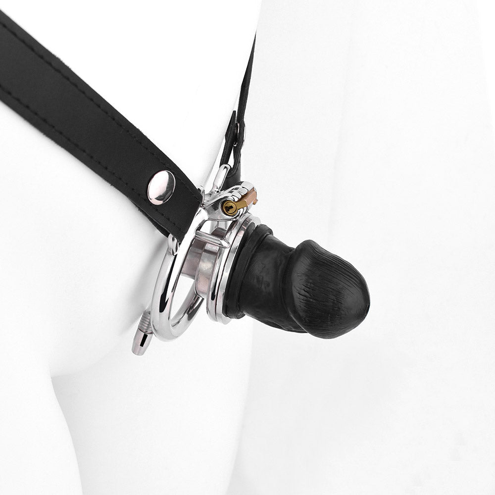 Negative Chastity Device & Detachable Dildo and  Urethral Chastitycage.cc