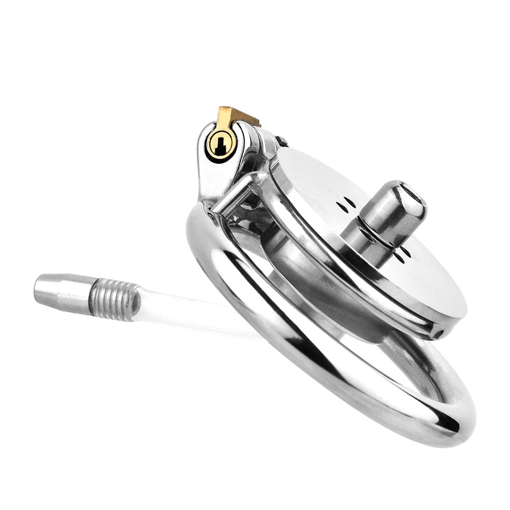 Negative Chastity Device & Detachable Dildo and  Urethral Chastitycage.cc