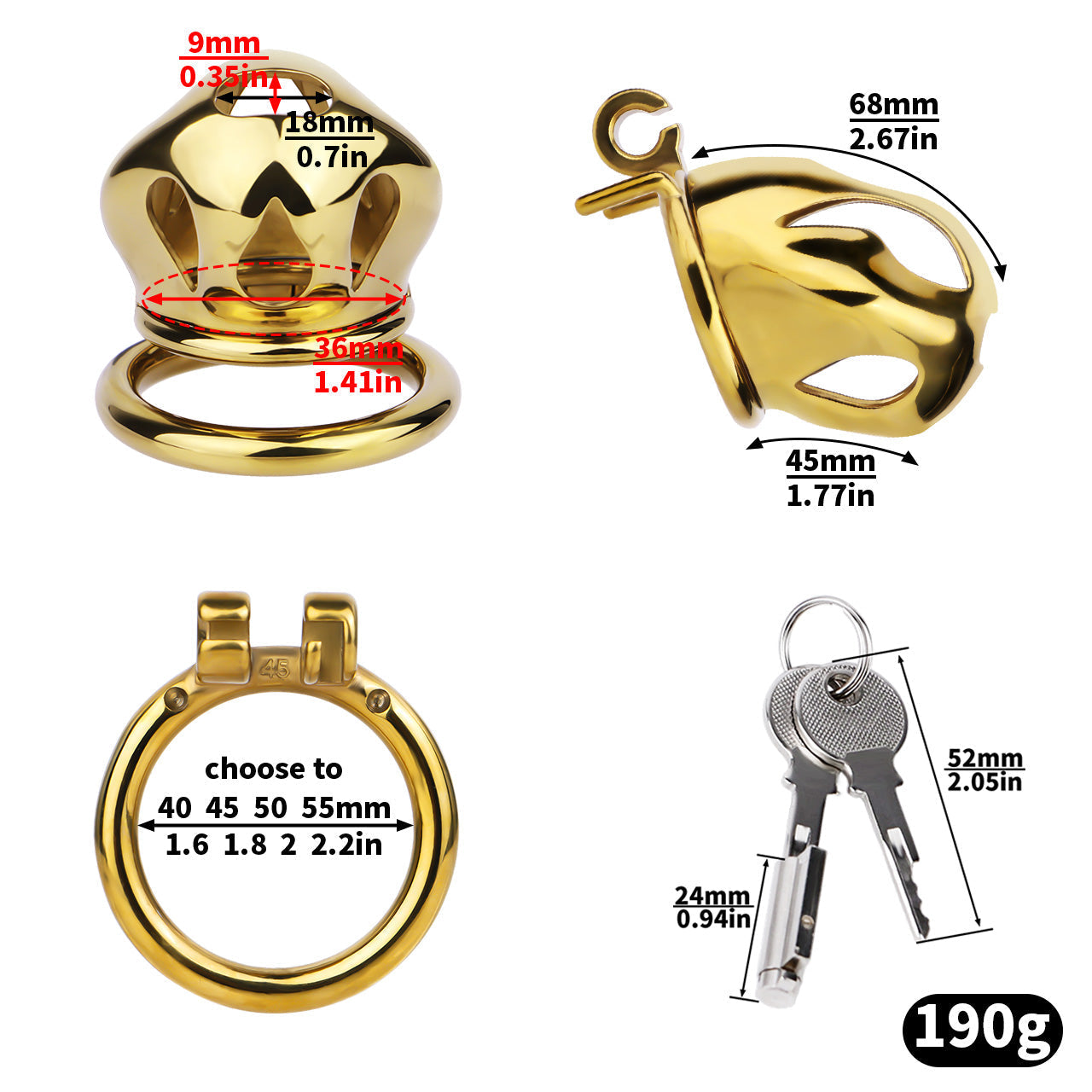 New Cobra Cage Series Chastitycage.cc