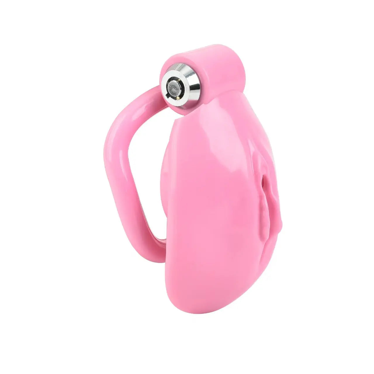 One-click Pink Pussy Chastity Cage Chastitycage.cc