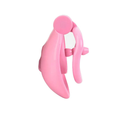One-click Pink Pussy Chastity Cage Chastitycage.cc