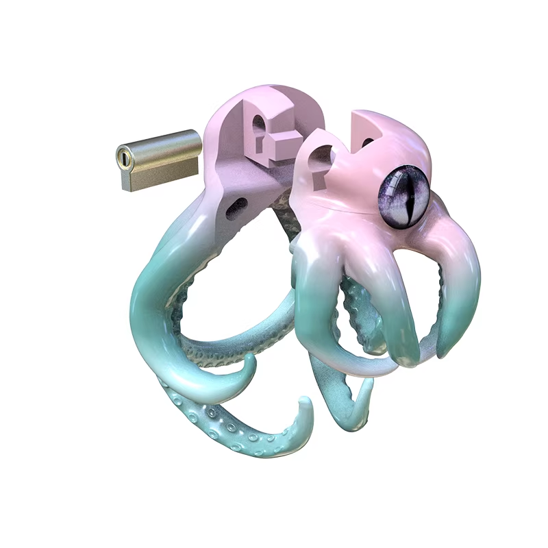 One-Eyed Octopus Chastity Cage Chastitycage.cc
