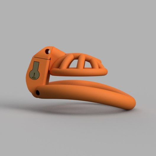 Orange Cherry Keeper Micro Cage Chastitycage.cc