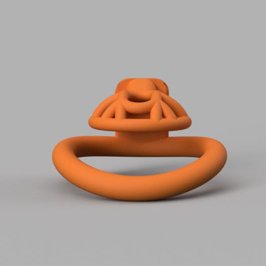 Orange Cherry Keeper Micro Cage Chastitycage.cc