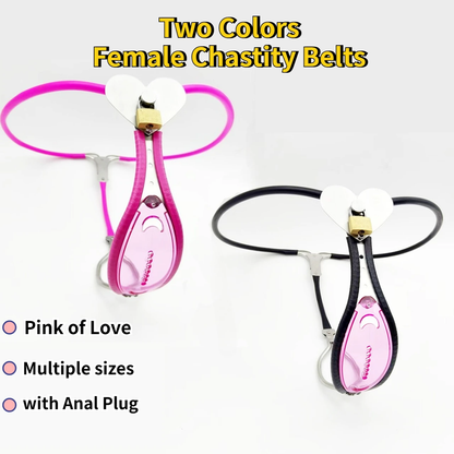 Pink Of Love - Heart Invisible Belt Adjustable Chastitycage.cc
