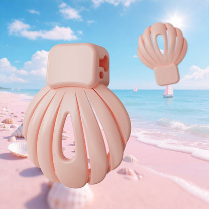 Pink Shell Chastity Cage Chastitycage.cc