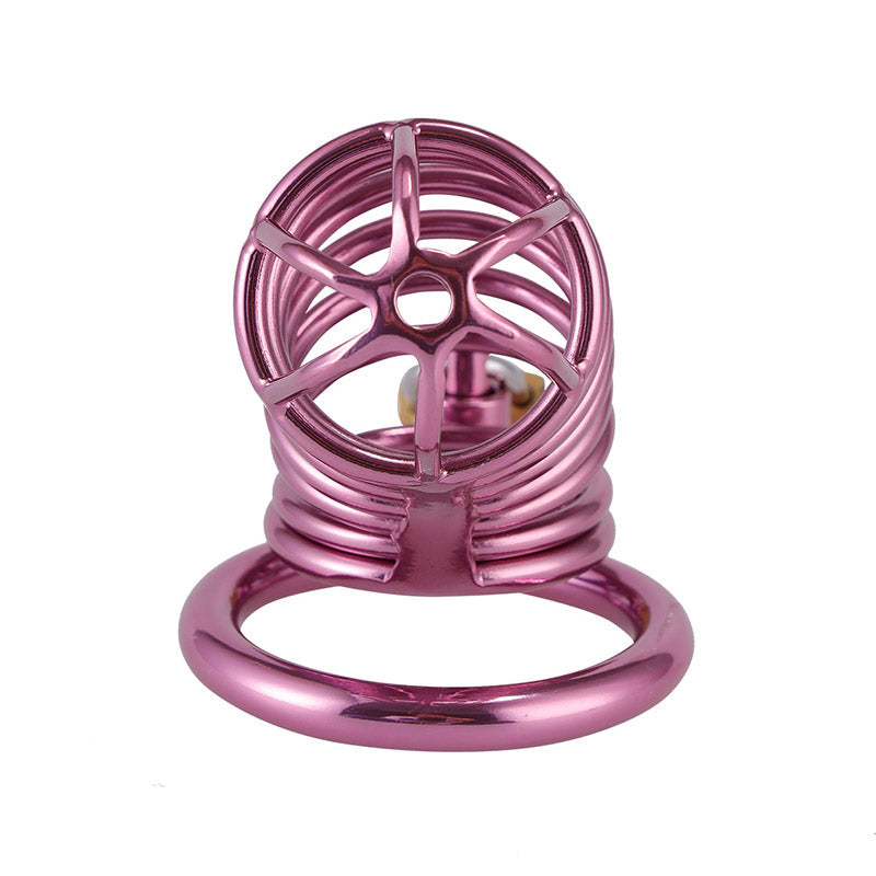 Metal Purple Chastity Cage Chastitycage.cc
