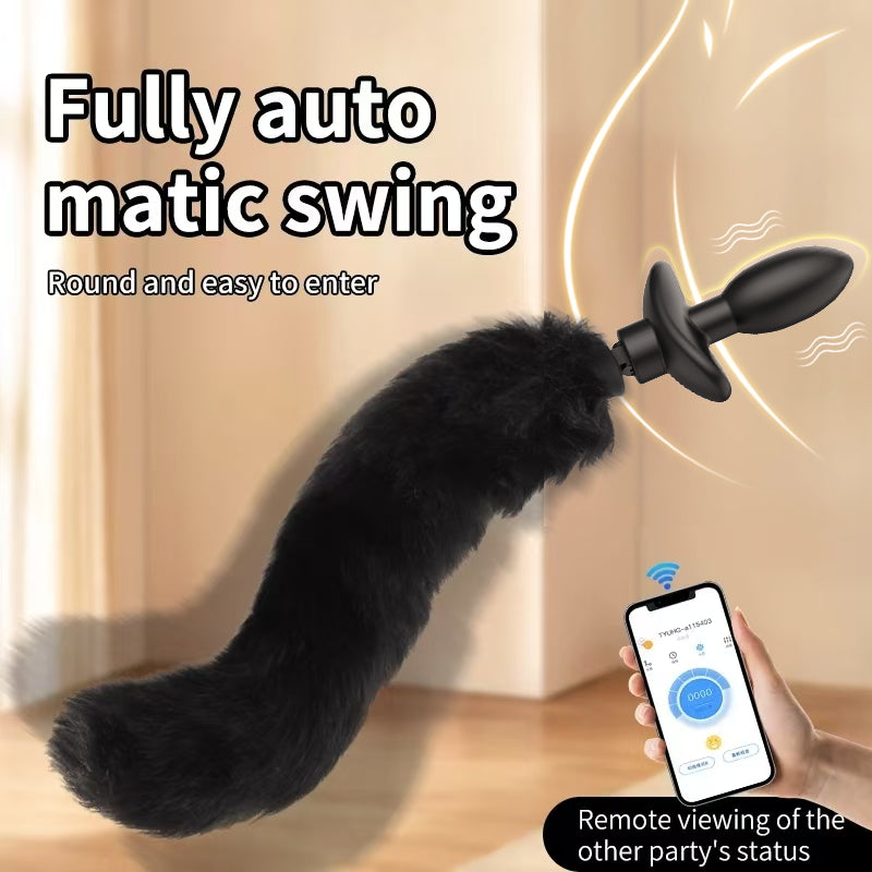 Shake Tail Shock Butt Plug App Controlled Remotely Chastitycage.cc